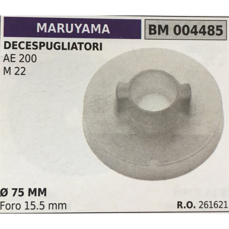 PULEGGIA AVVIAMENTO BRUMAR MARUYAMA DECESPUGLIATORI AE 200 M 22    Ø 75 MM foro 155 mm