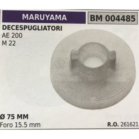 PULEGGIA AVVIAMENTO BRUMAR MARUYAMA DECESPUGLIATORI AE 200 M 22    Ø 75 MM foro 155 mm