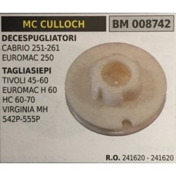PULEGGIA AVVIAMENTO BRUMAR MC CULLOCH DECESPUGLIATORI CABRIO 251261 EUROMAC 250 TAGLIASIEPI TIVOLI 4560 EUROMAC H 60 HC 6070 VI