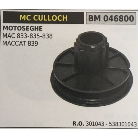 PULEGGIA AVVIAMENTO BRUMAR MC CULLOCH MOTOSEGHE MAC 833835838 MACCAT 839