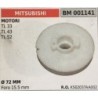 PULEGGIA AVVIAMENTO BRUMAR MITSUBISHI MOTORI TL 33 TL 43 TL 52    Ø 72 MM foro 155 mm