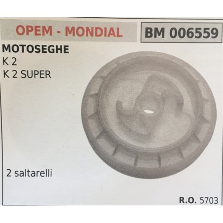 PULEGGIA AVVIAMENTO BRUMAR OPEM  MONDIAL MOTOSEGHE K 2 K 2 SUPER    2 saltarelli