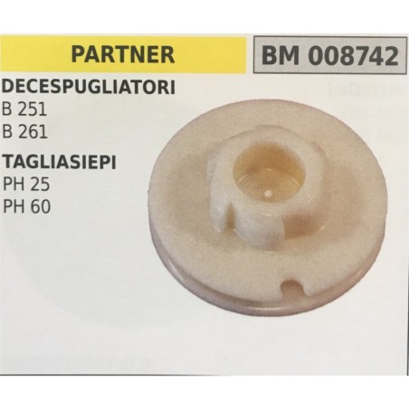 PULEGGIA AVVIAMENTO BRUMAR PARTNER DECESPUGLIATORI B 251 B 261 TAGLIASIEPI PH 25 PH 60