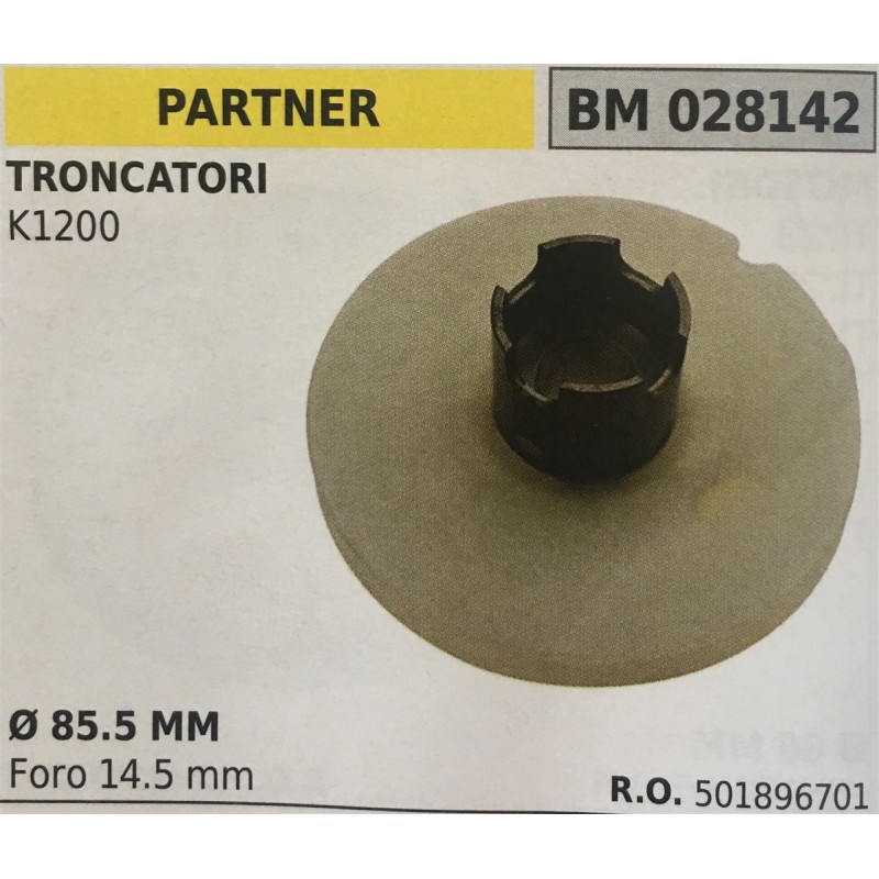 PULEGGIA AVVIAMENTO BRUMAR PARTNER TRONCATORI K1200    Ø 855 MM foro 145 mm