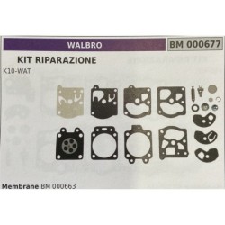 BRUMAR MEMBRANAKIT RIPARAZIONE WALBRO  KIT RIPARAZIONE K10WAT  Membrane BM 000663
