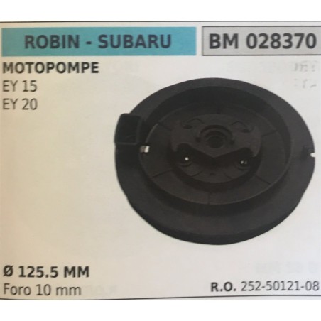 PULEGGIA AVVIAMENTO BRUMAR ROBIN  SUBARU MOTOPOMPE EY 15 EY 20    Ø 1255 MM foro 10 mm