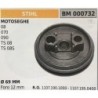 PULEGGIA AVVIAMENTO BRUMAR STIHL MOTOSEGHE 08 070 090 TS 08 TS 08S    Ø 69 MM foro 12 mm