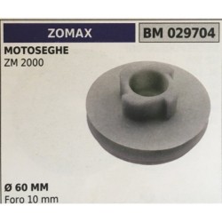 PULEGGIA AVVIAMENTO BRUMAR ZOMAX MOTOSEGHE ZM 2000    Ø 60 MM foro 10 mm