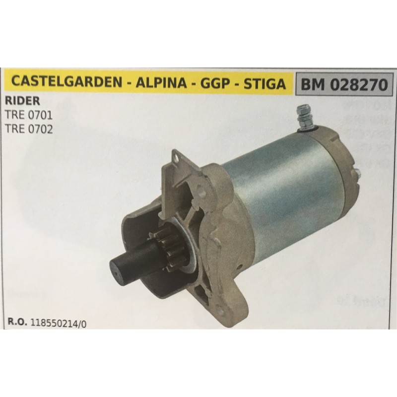 MOTORINO AVVIAMENTO BRUMAR CASTELGARDEN  ALPINA  GGP  STIGA RIDER TRE 0701 TRE 0702
