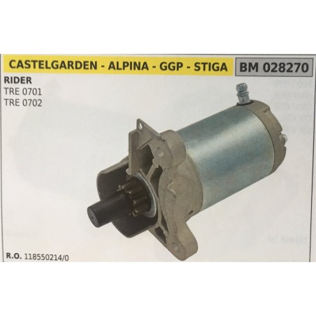 MOTORINO AVVIAMENTO BRUMAR CASTELGARDEN  ALPINA  GGP  STIGA RIDER TRE 0701 TRE 0702