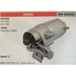 MOTORINO AVVIAMENTO BRUMAR HONDA MOTORI GXV 340 GXV 390 TORO Precision Z320H    DENTI 10