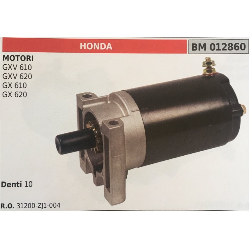 MOTORINO AVVIAMENTO BRUMAR HONDA MOTORI GXV 610 GXV 620 GX 610 GX 620    DENTI 10