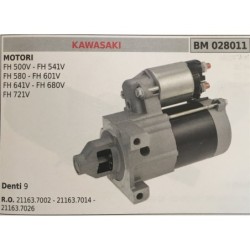 MOTORINO AVVIAMENTO BRUMAR KAWASAKI MOTORI FH 500V  FH 541V FH 580  FH 601H FH 641V  FH 680V FH 721V    DENTI 9