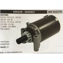 MOTORINO AVVIAMENTO BRUMAR KOHLER  GRAVELY MOTORI CH 11  CH 125  CH 14 CH 15  CH 16 CV 11  CV 125  CV 15 CV 15S  CV 16 C 460S