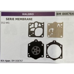 BRUMAR MEMBRANAKIT RIPARAZIONE WALBRO  SERIE MEMBRANE D12WG  Kit ripar BM 008767