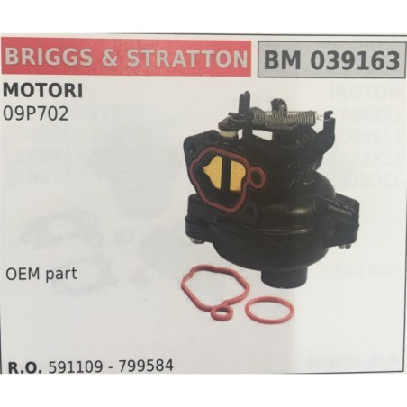 CARBURATORE A VASCHETTA BRUMAR BRIGGS&STRATTON MOTORI 09P702    OEM part