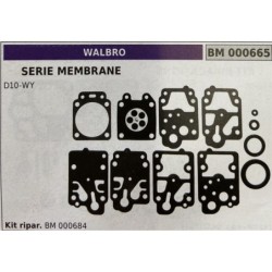 BRUMAR MEMBRANAKIT RIPARAZIONE WALBRO  SERIE MEMBRANE D10WY  Kit ripar BM 000684