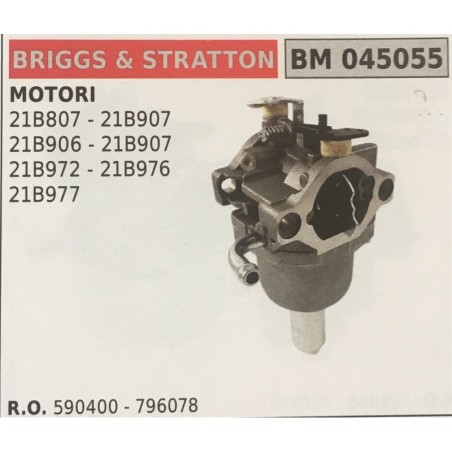 CARBURATORE A VASCHETTA BRUMAR BRIGGS&STRATTON MOTORI 21B807  21B907 21B906  21B907 21B972  21B976 21B977
