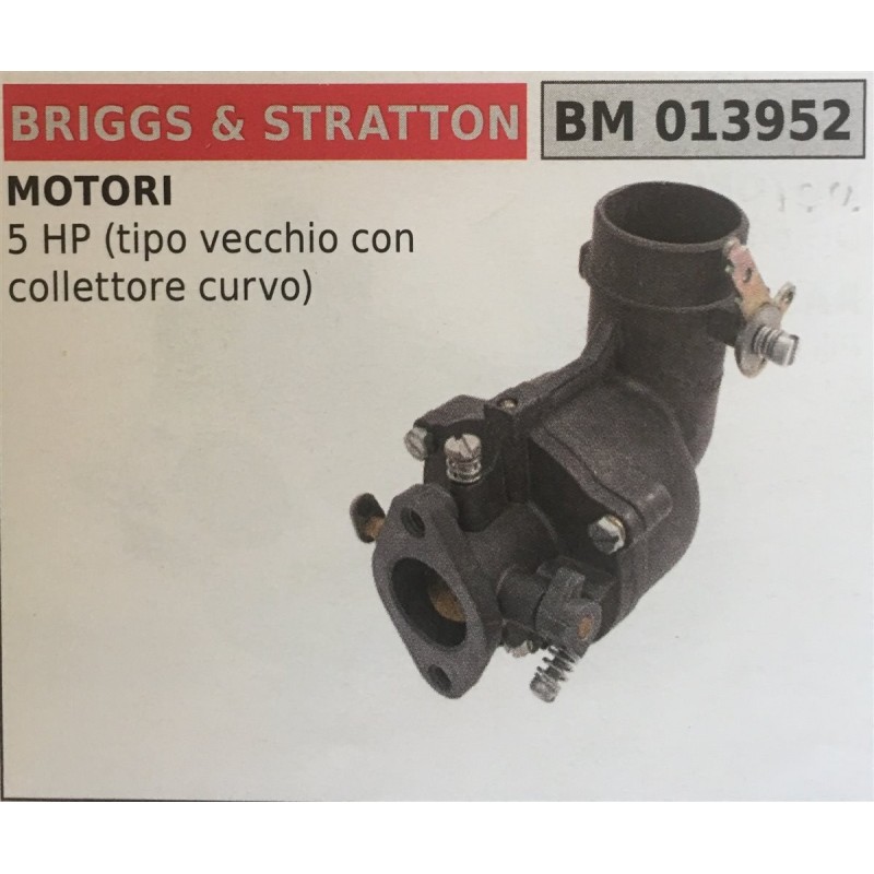 CARBURATORE A VASCHETTA BRUMAR BRIGGS&STRATTON MOTORI 5 HP (tipo vecchio con collettore curvo)