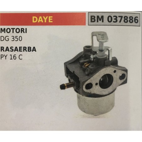 CARBURATORE A VASCHETTA BRUMAR DAYE MOTORI DG 350 RASAERBA PY 16 C
