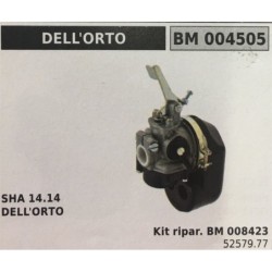 CARBURATORE A VASCHETTA BRUMAR DELL'ORTO    SHA 1414 DELL'ORTO Kit ripar BM 008423