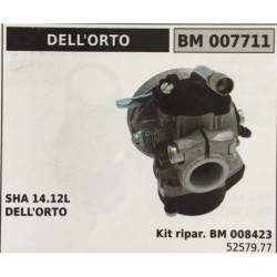CARBURATORE A VASCHETTA BRUMAR DELL'ORTO    SHA 1412L DELL'ORTO Kit ripar BM 008423