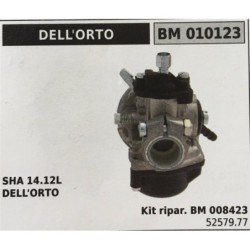 CARBURATORE A VASCHETTA BRUMAR DELL'ORTO    SHA 1412L DELL'ORTO Kit ripar BM 008423