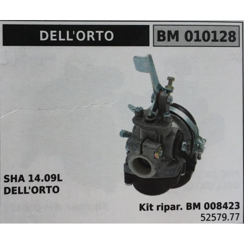 CARBURATORE A VASCHETTA BRUMAR DELL'ORTO    SHA 1409L DELL'ORTO Kit ripar BM 008423