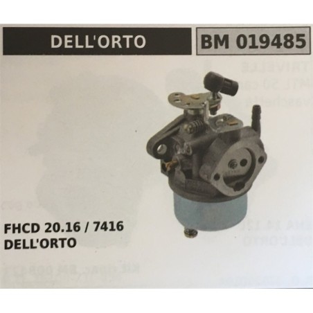 CARBURATORE A VASCHETTA BRUMAR DELL'ORTO    FHC 2016  7416 DELL'ORTO