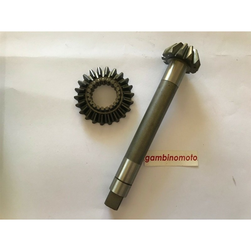 COPPIA CONICA INFERIORE QUADRATA MOTOCOLTIVATORE PASQUALI TIPO 917   NUMERO DENTI PIGNONE 12 DENTI CORONA 21