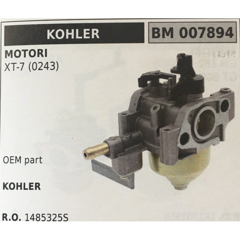 CARBURATORE A VASCHETTA BRUMAR KOHLER MOTORI XT7 (0243)    OEM part KOHLER