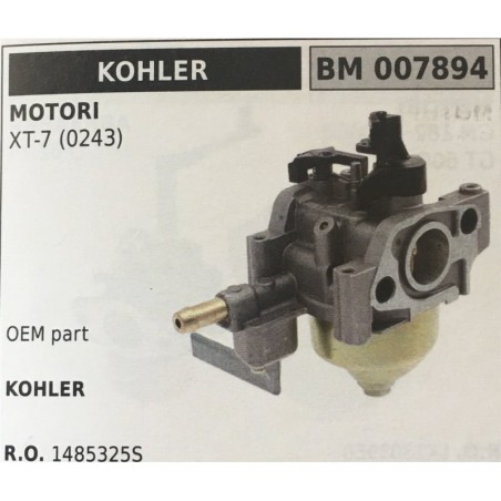 CARBURATORE A VASCHETTA BRUMAR KOHLER MOTORI XT7 (0243)    OEM part KOHLER
