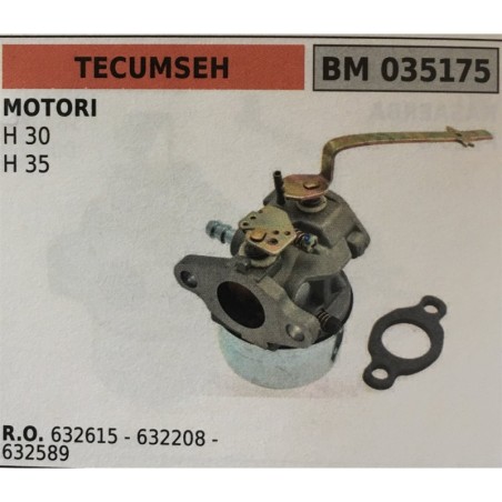 CARBURATORE A VASCHETTA BRUMAR TECUMSEH MOTORI H 30 H 35