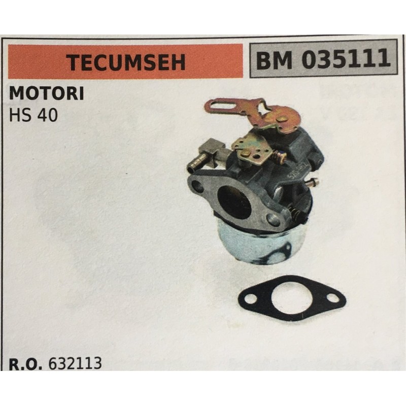 CARBURATORE A VASCHETTA BRUMAR TECUMSEH MOTORI HS 40