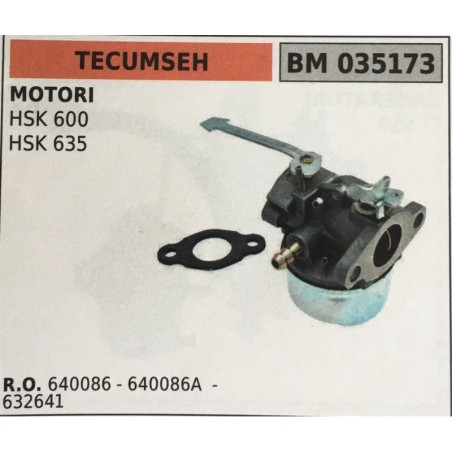 CARBURATORE A VASCHETTA BRUMAR TECUMSEH MOTORI HSK 600 HSK 635