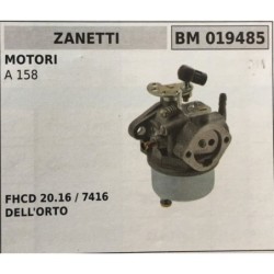 CARBURATORE A VASCHETTA BRUMAR ZANETTI MOTORI A 158    FHCD 20167416 DELL'ORTO