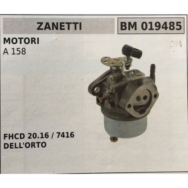 CARBURATORE A VASCHETTA BRUMAR ZANETTI MOTORI A 158    FHCD 20167416 DELL'ORTO
