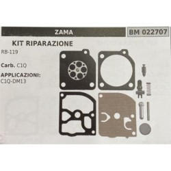BRUMAR MEMBRANAKIT RIPARAZIONE ZAMA  KIT RIPARAZIONE RB119  Carb C1Q  APPLICAZIONI: C1QDM13  Membrane