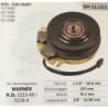 FRIZIONE ELETTROMAGNETICA BRUMAR WARNER MTD  CUB CADET 7173403 9173403 7173390 9173390    foro int 118""  286 mm Ø est puleggia