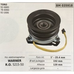 FRIZIONE ELETTROMAGNETICA BRUMAR WARNER TORO  956885 786990 921686    foro int 1""  254 mm Ø est puleggia 152 mm altezza 120 mm
