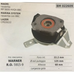 FRIZIONE MECCANICA BRUMAR WARNER MAORI rasaerba MP 5600 HVQXBBC MARINA SYSTEM rasaerba con BBC LAZER CP019222    foro int 222 m