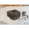CILINDRO COMPLETO DI PISTONE E SEGMENTI BRUMAR  AGRIMONDO  TURBINE   CMS SOFFIATORI K 45    Ø 38 DSpinotto 9 Pist Cpl BM 011600