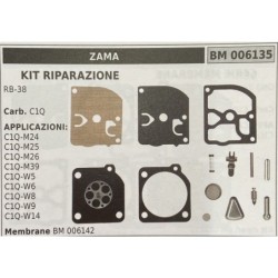 BRUMAR MEMBRANAKIT RIPARAZIONE ZAMA  KIT RIPARAZIONE RB38  Carb C1Q  APPLICAZIONI: C1QM24 C1QM25 C1QM26 C1QM39 C1QW5 C1QW6 C1QW