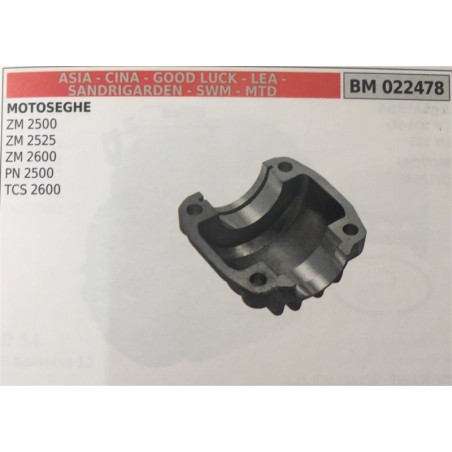 CILINDRO COMPLETO DI PISTONE E SEGMENTI BRUMAR  ASIA  CINA  GOOD LUCK  LEA  SANDRIGARDEN  SWM  MTD MOTOSEGHE ZM 2500 ZM 2525 ZM
