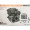 CILINDRO COMPLETO DI PISTONE E SEGMENTI BRUMAR  EMAK  OLEO MAC  DYNAMAC  EFCO MOTOSEGHE OM 947 EFCO 147    Ø 42 DSpinotto 10 Pi
