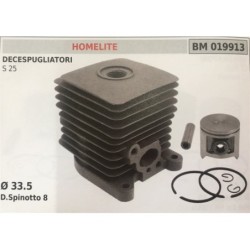 CILINDRO COMPLETO DI PISTONE E SEGMENTI BRUMAR  HOMELITE DECESPUGLIATORI S 25    Ø 335 DSpinotto 8