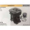 CILINDRO COMPLETO DI PISTONE E SEGMENTI BRUMAR  HUSQVARNA MOTOSEGHE 36 136 137E    Ø 38 DSpinotto 10 Pist Cpl BM 011660
