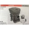 CILINDRO COMPLETO DI PISTONE E SEGMENTI BRUMAR  JONSERED MOTOSEGHE JO 2141 CS 2141    Ø 40 DSpinotto 10 Pist Cpl BM 011129