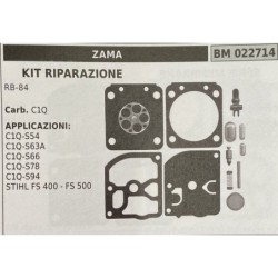 BRUMAR MEMBRANAKIT RIPARAZIONE ZAMA  KIT RIPARAZIONE RB84  Carb C1Q  APPLICAZIONI: C1QS54 C1QS63A C1QS66 C1QS78 C1QS94 STIHL FS
