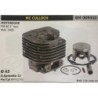 CILINDRO COMPLETO DI PISTONE E SEGMENTI BRUMAR  MC CULLOCH MOTOSEGHE PM 46 2° tipo MAC 545E    Ø 43 DSpinotto 12 Pist Cpl BM 01